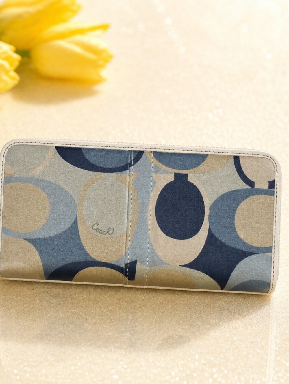 Coach Op Art Zip Wallet
